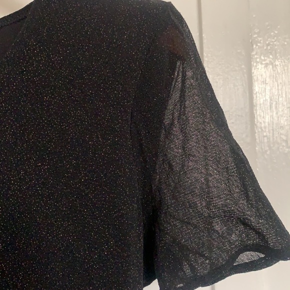 NEW DIVIDENDS MATERNITY BLACK DRESS SILVER METALLIC THREADS NEW WITH TAGS SZ 8 - Picture 5 of 12